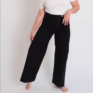 JESSE KAMM SAILOR PANTS ^BLACK Size 8 *ALTERED to fit Size 4